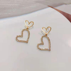 Love Earrings Temperament Stud Earrings Female Versatile Ear Jewelry