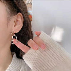 Love Earrings Temperament Stud Earrings Female Versatile Ear Jewelry