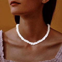 Bohemian Necklace Hawaiian Beach SeaShell Choker Necklace Womens Gift