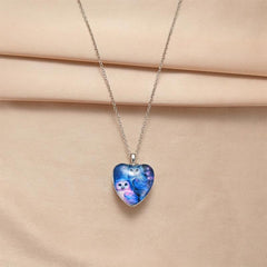 Mother Child Owl Heart Pendant Necklace Toy for Kids Daughters