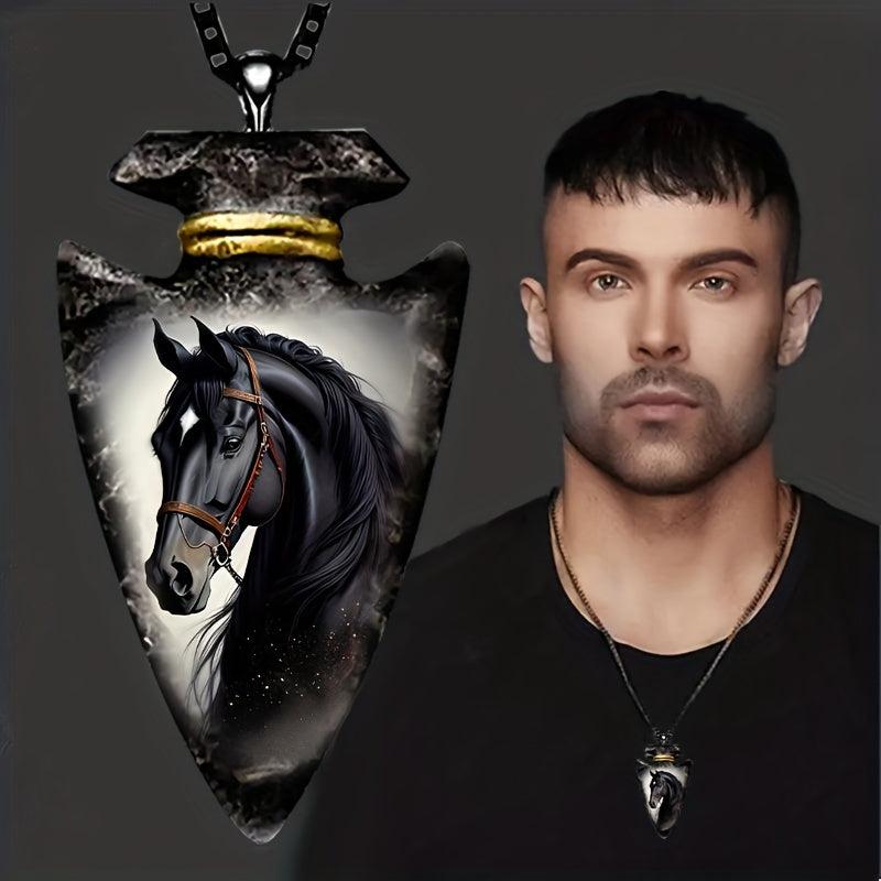 Animal Horse Triangle Necklace Toy For Men Kids Daughters Adults Gift