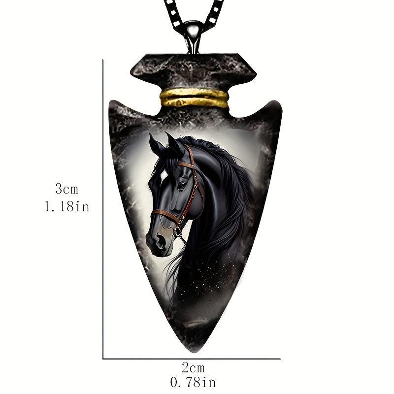 Animal Horse Triangle Necklace Toy For Men Kids Daughters Adults Gift