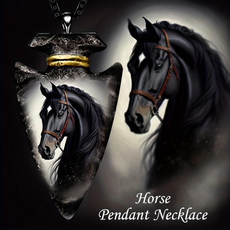 Animal Horse Triangle Necklace Toy For Men Kids Daughters Adults Gift