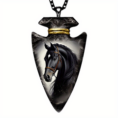 Animal Horse Triangle Necklace Toy For Men Kids Daughters Adults Gift