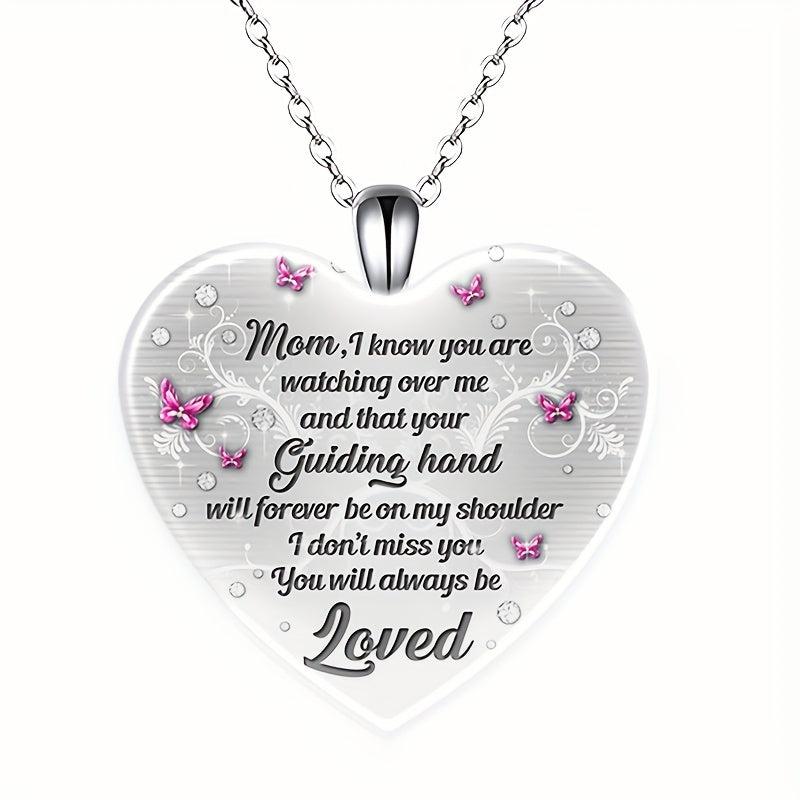 Love Crystal Pendant Necklace Alphabet Necklace For Kids Adults