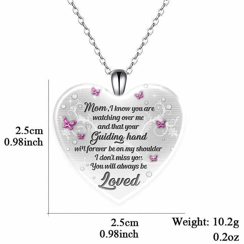 Love Crystal Pendant Necklace Alphabet Necklace For Kids Adults