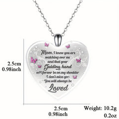 Love Crystal Pendant Necklace Alphabet Necklace For Kids Adults