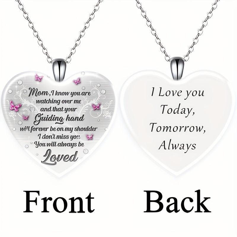 Love Crystal Pendant Necklace Alphabet Necklace For Kids Adults