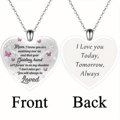 Love Crystal Pendant Necklace Alphabet Necklace For Kids Adults