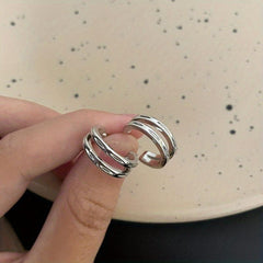 Double Layer Loop Earrings For Women