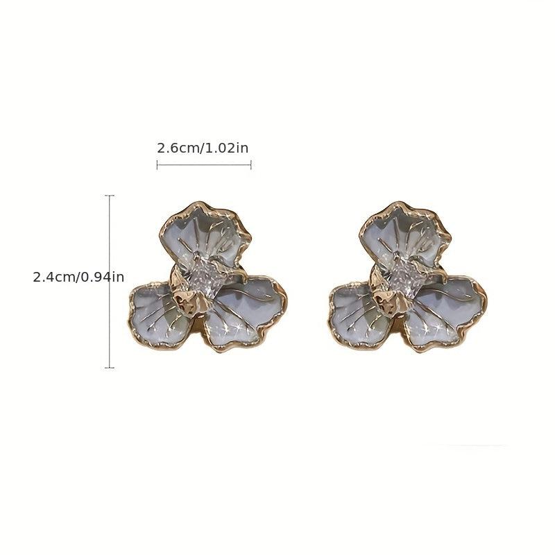 Flower Earrings Sweet Temperament Earrings