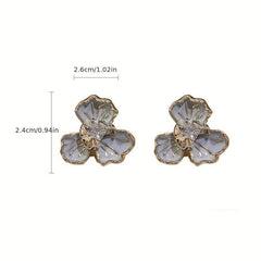 Flower Earrings Sweet Temperament Earrings