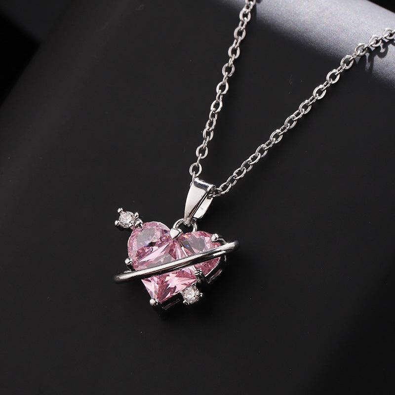 Love Planet Necklace for Ladies and Girls Parties