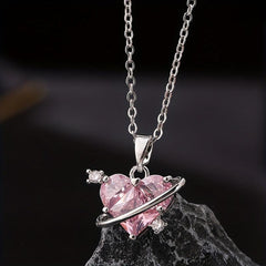 Love Planet Necklace for Ladies and Girls Parties