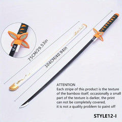 Wooden Anime Sword Samurai Role playing Toy COSPLAY Home Decoration