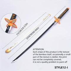 Wooden Anime Sword Samurai Role playing Toy COSPLAY Home Decoration