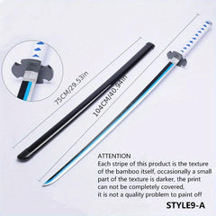 Wooden Anime Sword Samurai Role playing Toy COSPLAY Home Decoration