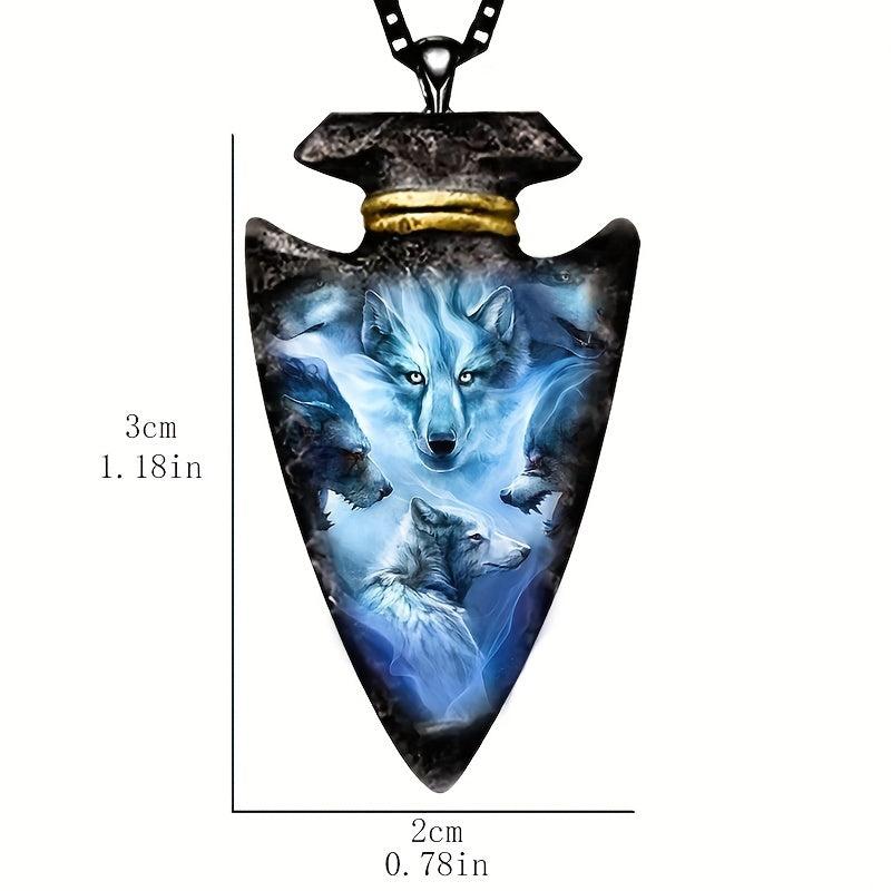 Creative Wolf Head Necklace For Men Anniversary Gift