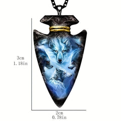 Creative Wolf Head Necklace For Men Anniversary Gift