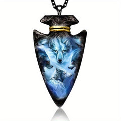Creative Wolf Head Necklace For Men Anniversary Gift