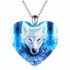 4pcs Heart Necklaces Heart shaped Pendant Necklaces Banquet Jewelry