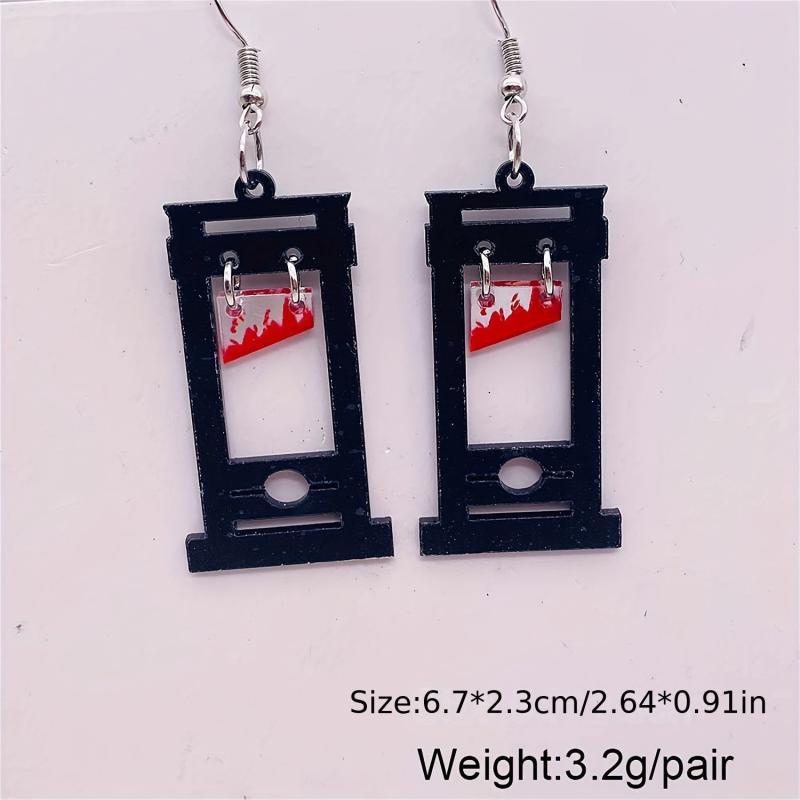 Halloween Dangle Earrings Fun Bat Ghost Pumpkin Dangling Girls Party Holiday