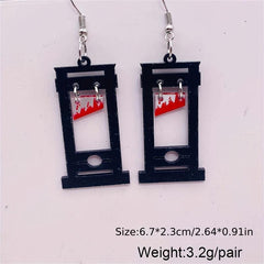 Halloween Dangle Earrings Fun Bat Ghost Pumpkin Dangling Girls Party Holiday