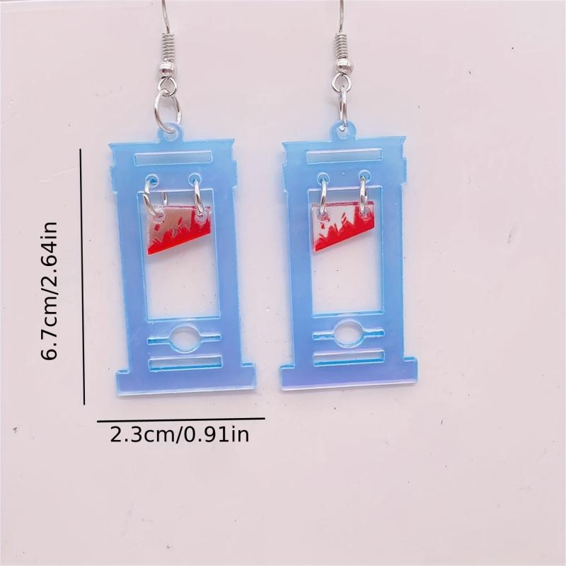 Halloween Dangle Earrings Fun Bat Ghost Pumpkin Dangling Girls Party Holiday