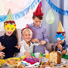 9pcs Cat Felt Masks Anime Themed Party Favors for Kids