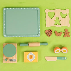 Wooden Play House Baked Cookie Toys Simulation Game for Boys Girls