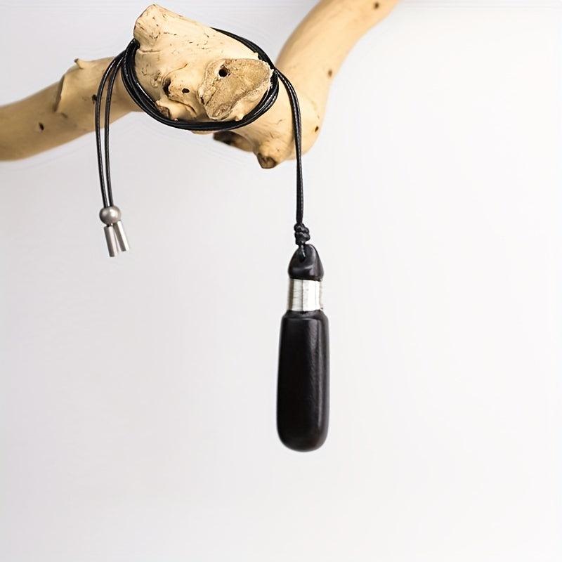 Ethnic Style Ebony Wishing Bottle Pendant Sweater Chain National Tide Jewelry