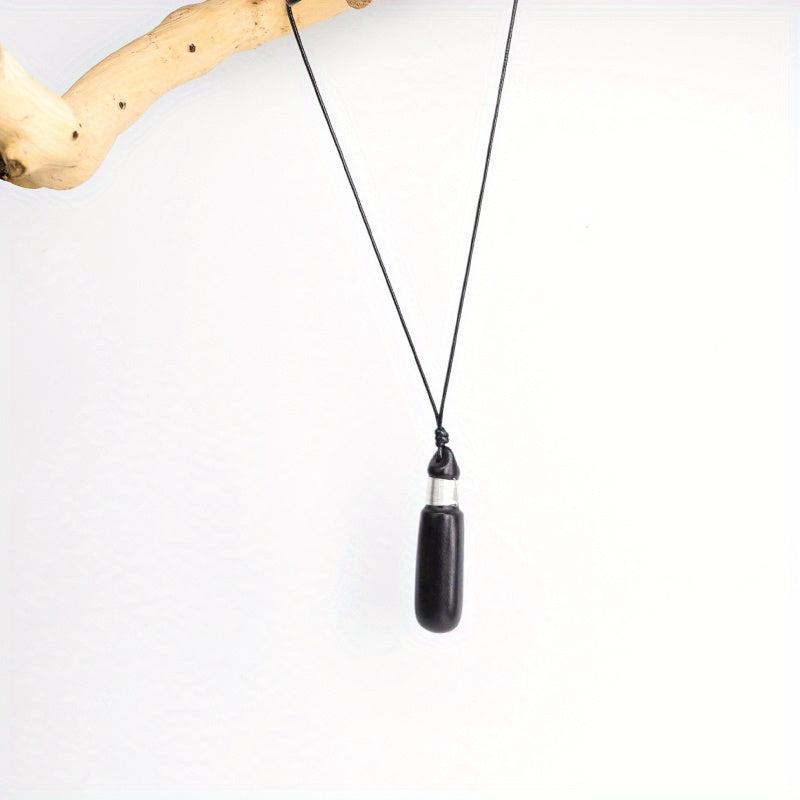 Ethnic Style Ebony Wishing Bottle Pendant Sweater Chain National Tide Jewelry