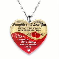 4pcs Heart Necklaces Pendant Banquet Jewelry Gift