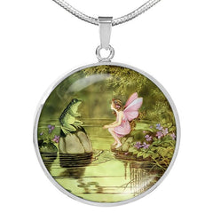 Frog Elf Epoxy Pendant Necklace Gift