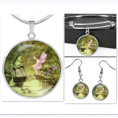 Frog Elf Epoxy Pendant Necklace Gift