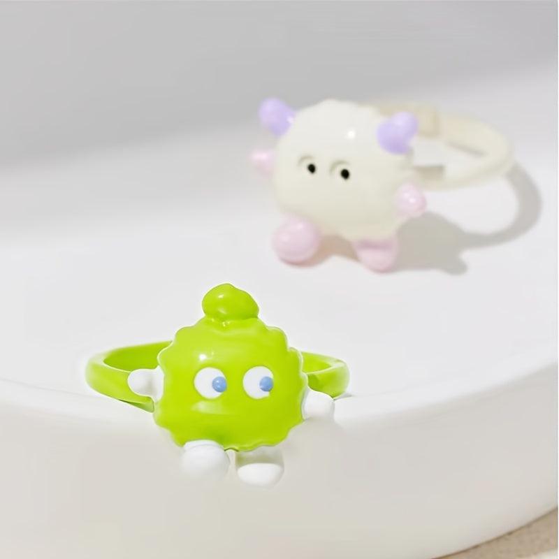 3pcs Monster Ring Adjustable Opening for Kids