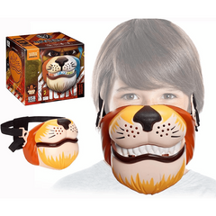 LED Costume Mask Voice Changer Lion Face USB Recharge Flashing Light