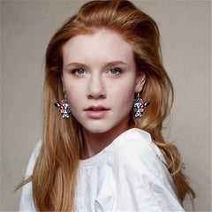 American Independence Acrylic Dangle Earrings