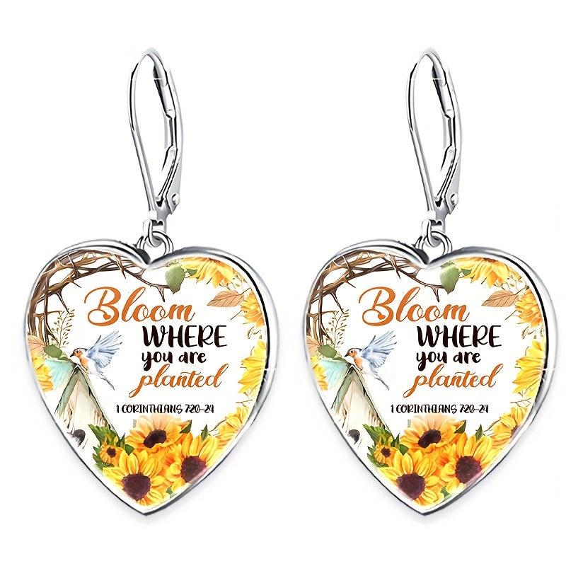 Heart Crystal Jewelry Set for Men and Women