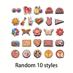 10Pcs Bubble Shoes Slippers Sandals Decorative Buckles