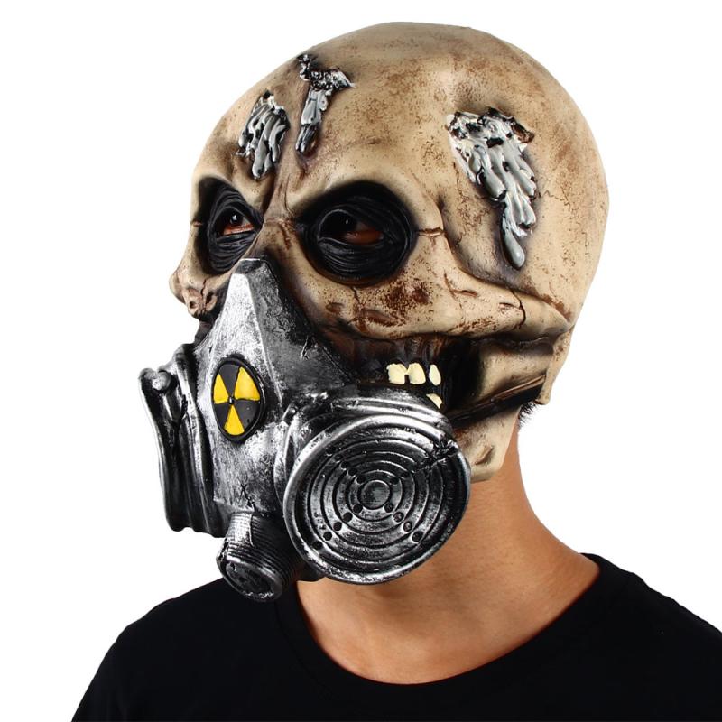 Biochemical Skull Zombie Mask Horror Tricky Props Halloween Fancy Dress Party