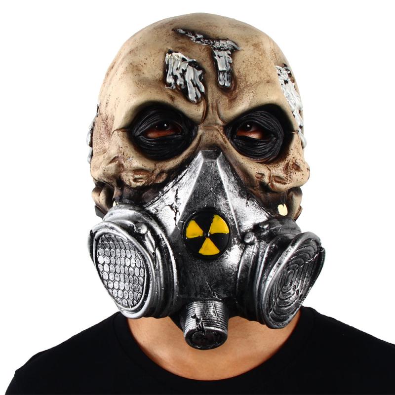 Biochemical Skull Zombie Mask Horror Tricky Props Halloween Fancy Dress Party