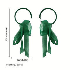Ethnic Style Exaggerated Ribbon Earrings