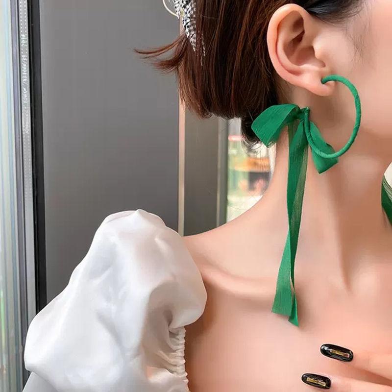 Ethnic Style Exaggerated Ribbon Earrings