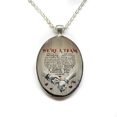Love Vow Circular Pendant Necklace Jewelry