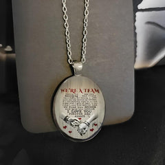 Love Vow Circular Pendant Necklace Jewelry