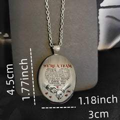 Love Vow Circular Pendant Necklace Jewelry