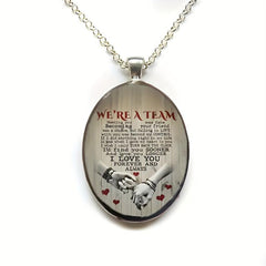 Love Vow Circular Pendant Necklace Jewelry