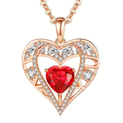 Vintage Heart Shape Pendant Necklace Toy For Kids Anniversary Gift