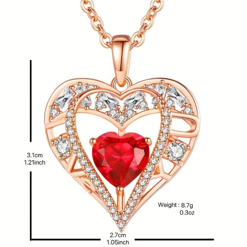 Vintage Heart Shape Pendant Necklace Toy For Kids Anniversary Gift